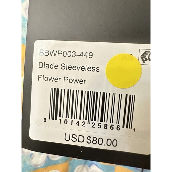 NEW Bad Birdie Womens XS Flower Power Multi Performance Sleeveless Golf Polo - Picture 8 of 9